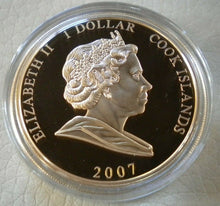 Load image into Gallery viewer, 2007 DIANA PRINCESS OF WALES - BUNC COOK ISLANDS  $1 DOLLAR COIN WITHIN CAPSULE
