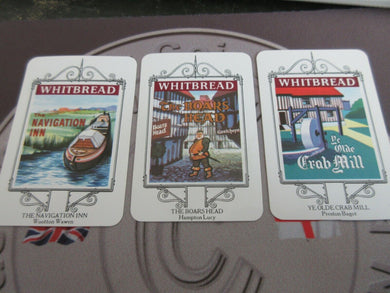 WHITBREAD INN SIGNS FROM THE STRATFORD-UPON-AVON 25 CARD SERIES GREAT CONDITION