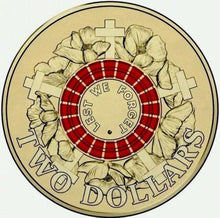 Load image into Gallery viewer, 2015 $2 Colourized Coin ANZAC DAY Australia Anzacs Two Dollars ( Special edit)
