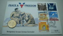 Load image into Gallery viewer, SIR BERNARD MONTGOMERY ROYAL MINT BUNC £2 TWO POUND COIN COVER PNC, STAMPS, INFO
