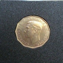 Load image into Gallery viewer, 1950 George VI Brass PROOF Threepence ROYAL MINT FDC BOX / COA
