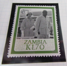 Load image into Gallery viewer, 1986 QUEEN ELIZABETH II 60TH BIRTHDAY ZAMBIA STAMPS &amp; ALBUM SHEET
