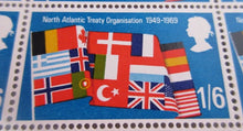 Load image into Gallery viewer, 1969 NORTH ATLANTIC TREATY ORGANISATION 1/6 22 X STAMPS MNH WITH FOLDER SHEET
