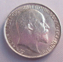 Load image into Gallery viewer, 1902 KING EDWARD VII BARE HEAD SIXPENCE COIN .925 SILVER COIN SPINK 3983 IN FLIP
