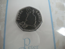 Load image into Gallery viewer, BEATRIX POTTER PETER RABBIT 2018 BU FIFTY PENCE IN SEALED ROYAL MINT PACK
