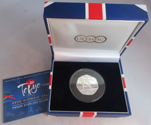 Load image into Gallery viewer, TOKYO 2020 SUMMER OLYMPIC SPRINTING SILVER PROOF FIFTY PENCE 50P 2021 BOX &amp; COA
