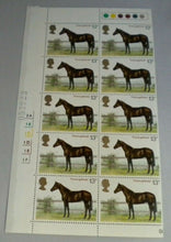 Load image into Gallery viewer, 1978 THOROUGHBRED 13p BLOCK OF 10 STAMPS MNH WITH TRAFFIC LIGHTS
