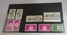 Load image into Gallery viewer, 1961 &amp; 65 VARIOUS QUEEN ELIZABETH II 9 X PRE DECIMAL STAMPS MNH IN STAMP HOLDER
