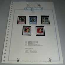 Load image into Gallery viewer, QUEEN ELIZABETH II THE 60TH BIRTHDAY OF HER MAJESTY SAMOA STAMPS MNH
