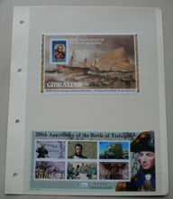 Load image into Gallery viewer, 1805-2005 BATTLE OF TRAFALGAR 200 YEARS GIBRALTAR &amp; SOLOMON ISLANDS STAMPS MNH
