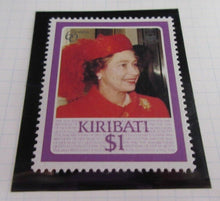 Load image into Gallery viewer, 1986 QUEEN ELIZABETH II 60TH BIRTHDAY KIRIBATI STAMPS &amp; ALBUM SHEET
