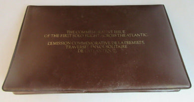 1977 THE FIRST SOLO FLIGHT OVER THE ATLANTIC  PNC, SILVER MEDALLION, PADDED CASE