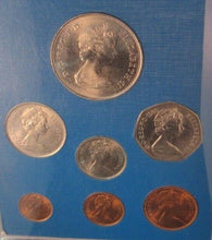 Load image into Gallery viewer, 1900-1980 HM QUEEN ELIZABETH THE QUEEN MOTHER 7 COIN SET &amp; ROYAL MINT BLUE BOOK
