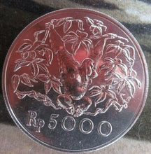 Load image into Gallery viewer, 1974 ROYAL MINT BUNC INDONESIA CONSERVATION ORANGUTAN SILVER 5000 RUPEES COIN
