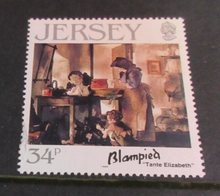 Load image into Gallery viewer, JERSEY 1986 &amp; 1995  DECIMAL STAMPS X 3 MNH IN STAMP HOLDER
