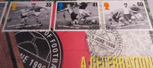 Load image into Gallery viewer, 1996 A CELEBRATION OF FOOTBALL BUNC £2 COIN COVER PNC STAMPS, P-MARKS, INFO CARD

