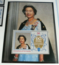 Load image into Gallery viewer, QUEEN ELIZABETH II THE 60TH BIRTHDAY OF HER MAJESTY GRENADINES ST VIN STAMPS MNH
