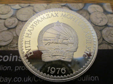 Load image into Gallery viewer, 1976 MONGOLIA CONSERVATION MOUNTAIN SHEEP SILVER PROOF 25 TUKHRIK COIN
