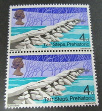 Load image into Gallery viewer, 1968 TARR STEPS PREHISTORIC  4d 7 STAMPS MNH INCLUDES TRAFFIC LIGHTS
