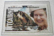 Load image into Gallery viewer, 1952-1992 QEII 40TH ANNIVERSARY OF THE ACCESSION - 5 X PITCAIRN MNH STAMPS/INFO
