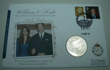 Load image into Gallery viewer, 2010 WILLIAM &amp; KATE ROYAL WEDDING COMMEMORATIVE BUNC £5 COIN COVER PNC WITH COA
