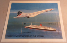 Load image into Gallery viewer, FAMOUS OCEAN LINERS OF THE WORLD QUEEN ELIZABETH 2 ST VINCENT $6 STAMP MNH
