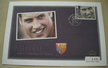 Load image into Gallery viewer, 2009 QE II&#39;S ROYAL GRANDCHILDREN - PRINCE WILLIAM STAMP COVER/ 4 MNH STAMPS/INFO
