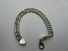 Load image into Gallery viewer, STERLING SILVER DOUBLE CURB BRACELET 26 GRAMS OF HALLMARKED SILVER 20 CM
