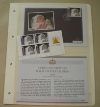 Load image into Gallery viewer, 2009 QE II&#39;S ROYAL GRANDCHILDREN JAMES VICOUNT SEVERN STAMP COVER/ 4 MNH STAMPS
