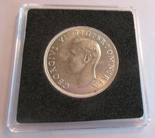 Load image into Gallery viewer, 1937 KING GEORGE VI BUNC .500 FLORIN TWO SHILLINGS WITH QUAD CAP, BOX &amp; COA
