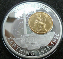 Load image into Gallery viewer, HISTORY OF BRITISH CURRENCY PROOF MEDALIONS &amp; COINS GOLD AND SILVER PLATED
