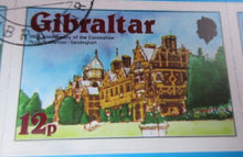 Load image into Gallery viewer, QEII 25th ANNIV OF CORONATION GIBRALTAR ROYAL RESIDENCES STAMP BOOKLET
