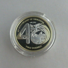 Load image into Gallery viewer, 2022 40th Anniv Liberation of Falklands Silver Proof £2 Coin ONLY 199 Box/COA
