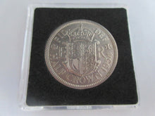 Load image into Gallery viewer, 1954 QUEEN ELIZABETH II COINAGE HALF 1/2 CROWN aUNC IN QUADRANT CAPSULE
