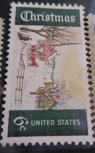 Load image into Gallery viewer, USA CHRISTMAS  11 X STAMPS MNH IN A CLEAR FRONTED STAMP HOLDER
