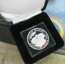 Load image into Gallery viewer, 2021 AFRICA WILDLIFE ELEPHANT 100 SHILLINGS 1oz .999 BU silver QUAD CAPSULE

