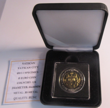 Load image into Gallery viewer, VATICAN VATICAN CITY 2011 SPECIMEN BUNC 2 EURO COIN BOX &amp; COA
