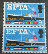 Load image into Gallery viewer, 1967 EFTA SEA FREIGHT PRE DECIMAL 1/6 X 4 &amp; AIR FREIGHT 9d X 2 STAMPS MNH
