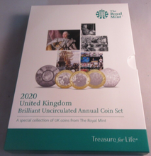 Load image into Gallery viewer, 2020 UK BRILLIANT UNCIRCULATED ANNUAL COIN COLLECTION SET ROYAL MINT SEALED PACK
