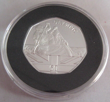 Load image into Gallery viewer, TOKYO 2020 SUMMER OLYMPIC KAYAK SILVER PROOF FIFTY PENCE 50P 2021 BOX &amp; COA
