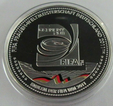 FIFA WOMENS WORLD CUP GERMANY 2011 36mm EMBLEM DER FIFA 2011 SILVER PROOF MEDAL