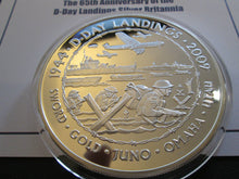 Load image into Gallery viewer, 2009  5oz SILVER PROOF BRITANNIA D-DAY LANDINGS ONLY 995 MINTAGE BOX /COA
