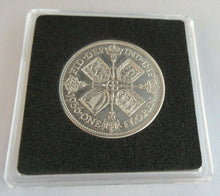 Load image into Gallery viewer, 1936 KING GEORGE VI  .500 SILVER FLORIN TWO SHILLINGS WITH QUAD CAP, BOX &amp; COA
