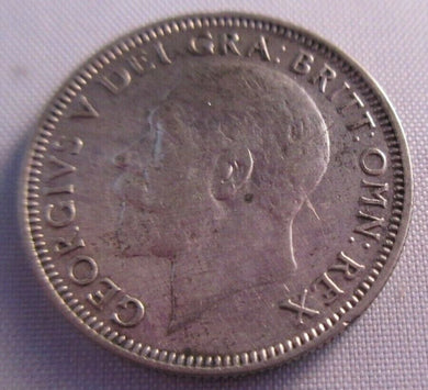 1934 KING GEORGE V BARE HEAD .500 SILVER ONE SHILLING COIN IN CLEAR FLIP