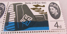 Load image into Gallery viewer, 1965 QEII BATTLE OF BRITAIN 1940 4d 16 x PRE DECIMAL STAMPS MNH IN STAMP HOLDER
