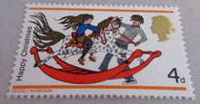 Load image into Gallery viewer, VARIOUS CHRISTMAS STAMPS X 11 MNH 1966-1969 IN CLEAR FRONTED STAMP HOLDER
