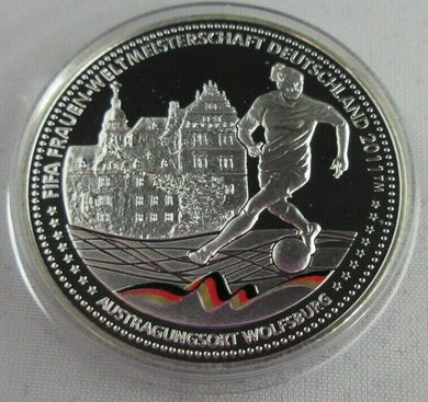 FIFA WOMENS WORLD CUP GERMANY 2011 36mm AUSTRAGUNGSORT WOLFSBURG S/PROOF MEDAL