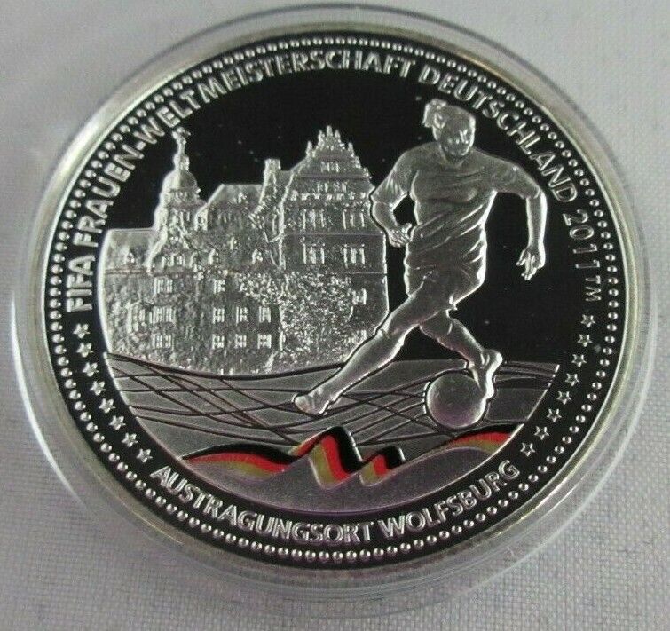 FIFA WOMENS WORLD CUP GERMANY 2011 36mm AUSTRAGUNGSORT WOLFSBURG S/PROOF MEDAL
