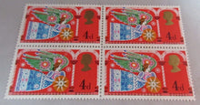 Load image into Gallery viewer, VARIOUS CHRISTMAS STAMPS X 13 MNH 1968 &amp; 1969 IN CLEAR FRONTED STAMP HOLDER
