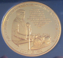 Load image into Gallery viewer, 2010 JOHN F KENNEDY 50th ANNIVERSARY COIN SET GOLD PLATED LIBERTY HALF DOLLAR
